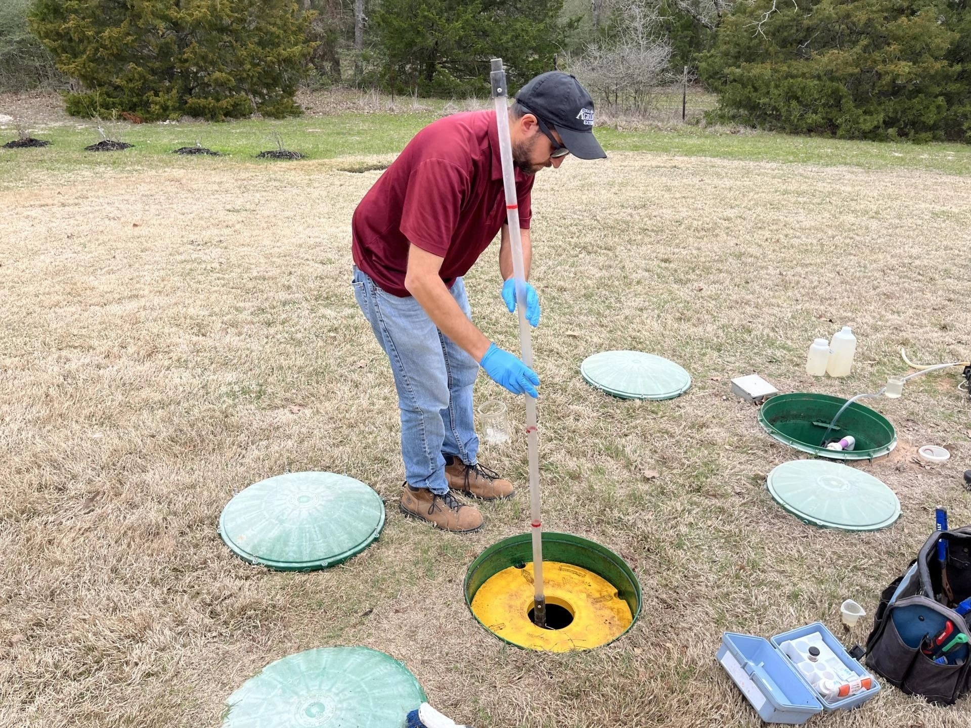 Field inspection and soil sampling