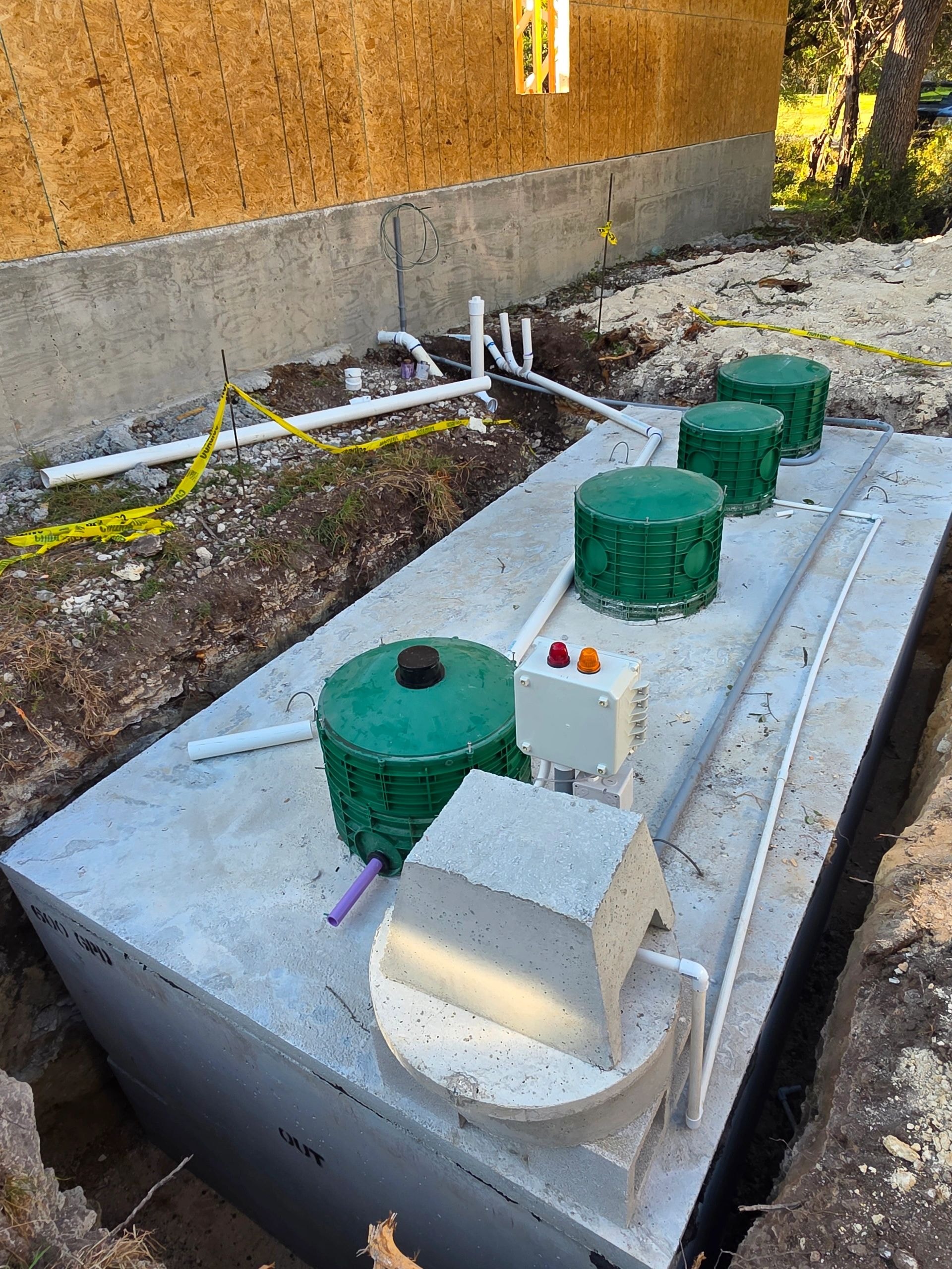 Septic system installation and construction